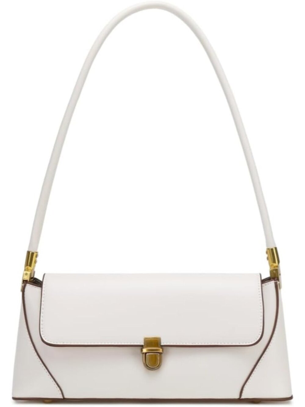 Women's White Vintage Handbag Retro Classic Small Purse Hobo Shoulder Bags